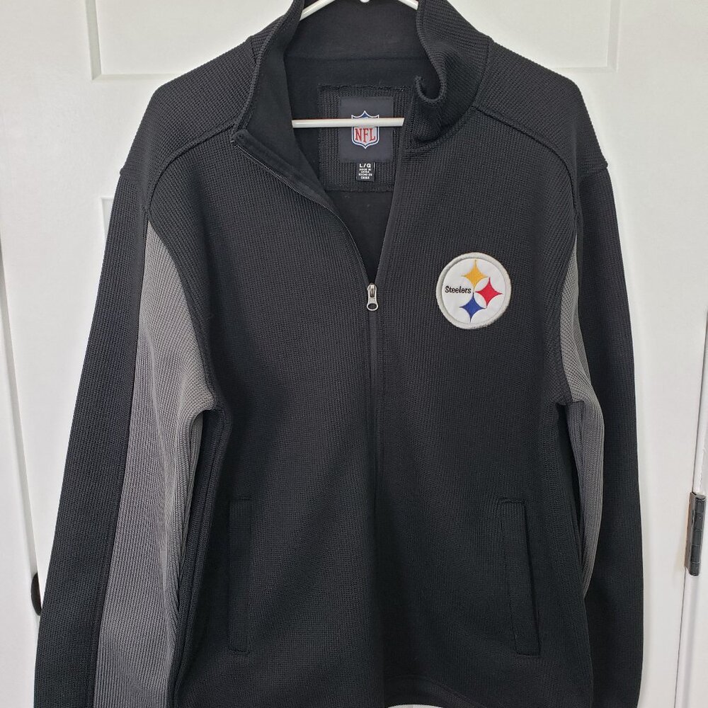 Men's NFL Steelers Sweater Jacket Large
